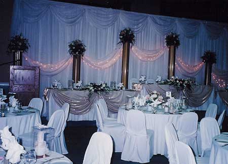Elegant Head Tables.  Let All Events Planning Take Care Of All Your Event Needs!